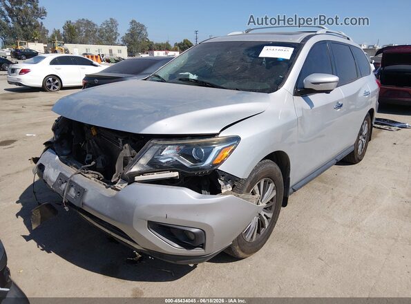 5N1DR2MN2JC658231 2018 NISSAN PATHFINDER Silver Առջևի ձախ երեք քառորդ տեսարան
