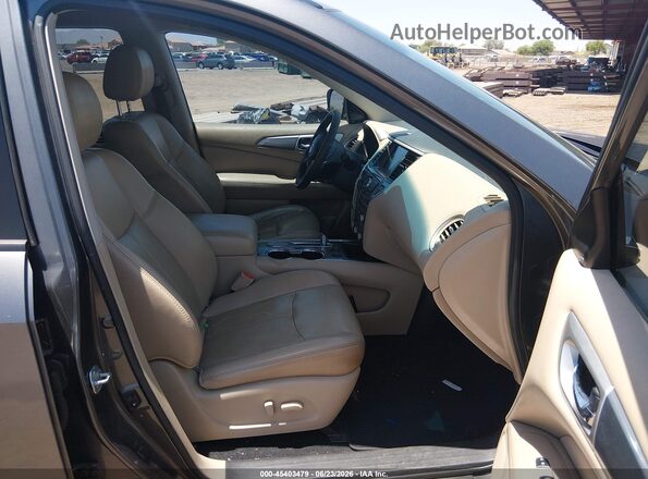 5N1DR2MN3HC612918 2017 NISSAN PATHFINDER Gray Vista interior delantera