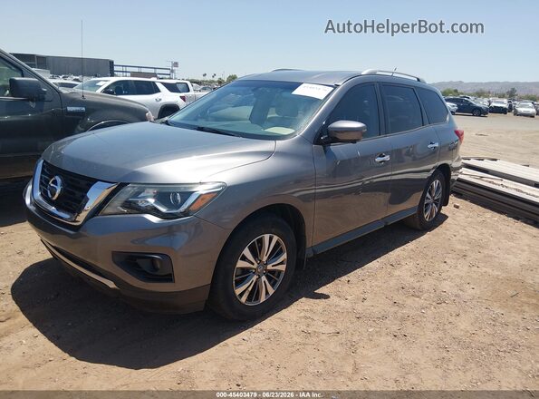 5N1DR2MN3HC612918 2017 NISSAN PATHFINDER Gray Vista tres cuartos delantera izquierda