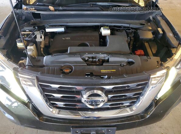 5N1DR2MN3HC635647 2017 NISSAN PATHFINDER Green Vista del compartimento del motor