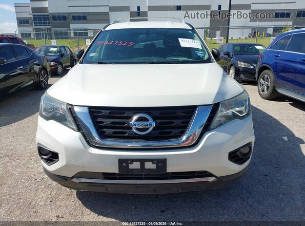 5N1DR2MN3HC913043 2017 NISSAN PATHFINDER White Вид щитка приладів