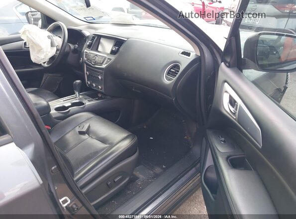 5N1DR2MN3KC604633 2019 NISSAN PATHFINDER Gray Front interior view