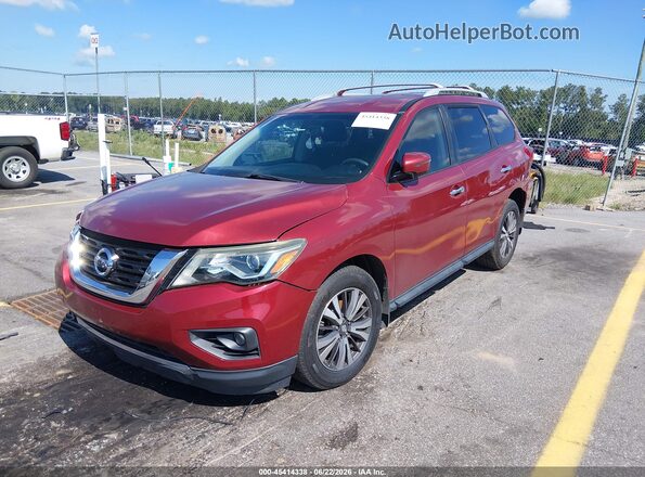 5N1DR2MN5HC659187 2017 NISSAN PATHFINDER Red Vista tres cuartos delantera izquierda