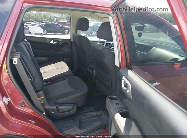 5N1DR2MN5HC659187 2017 NISSAN PATHFINDER Red Vista de la etiqueta del VIN