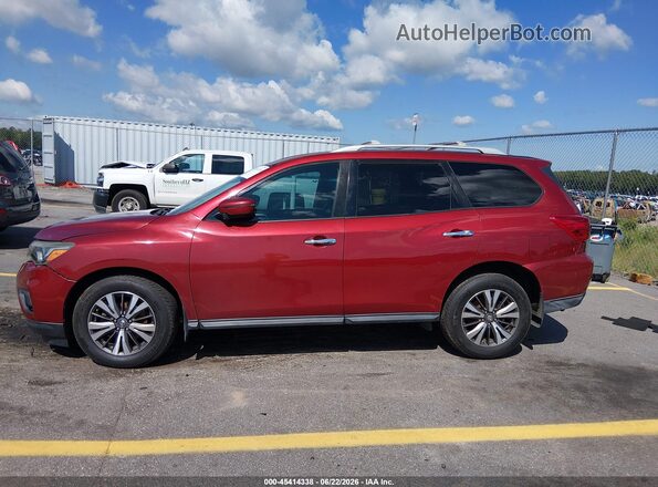 5N1DR2MN5HC659187 2017 NISSAN PATHFINDER Red Vista interior de 360 grados
