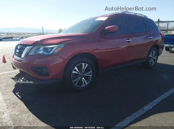 5N1DR2MN6HC620348 2017 NISSAN PATHFINDER Red Vista tres cuartos delantera izquierda
