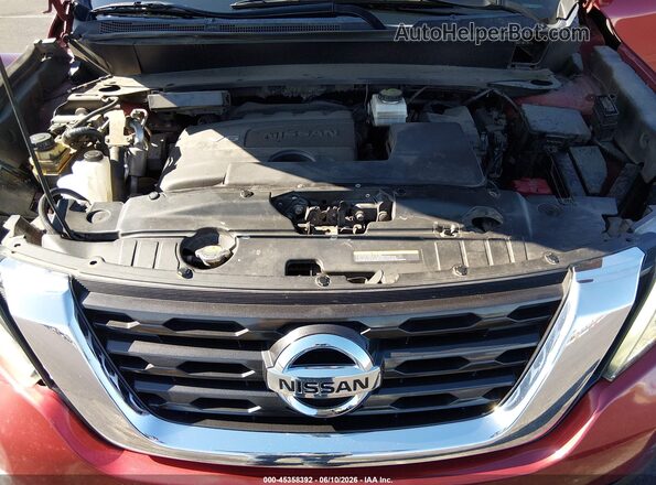 5N1DR2MN6HC620348 2017 NISSAN PATHFINDER Red Vista trasera