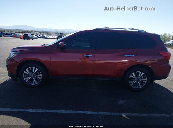 5N1DR2MN6HC620348 2017 NISSAN PATHFINDER Red Vista interior de 360 grados