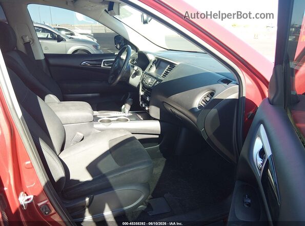 5N1DR2MN6HC620348 2017 NISSAN PATHFINDER Red Vista interior delantera
