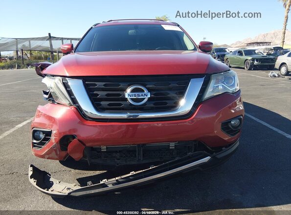 5N1DR2MN6HC620348 2017 NISSAN PATHFINDER Red Vista del cuadro de instrumentos