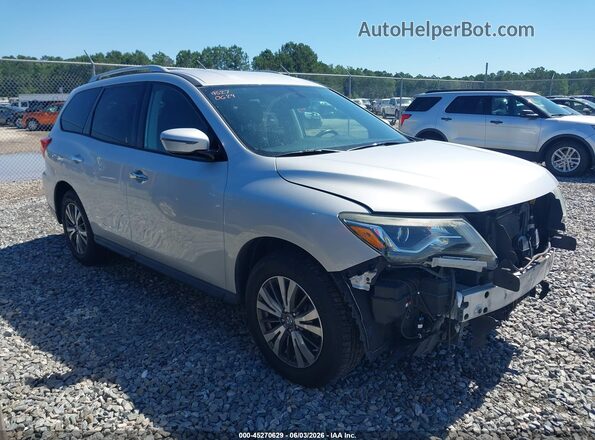 5N1DR2MN6HC673891 2017 NISSAN PATHFINDER Silver Вид задньої частини салону
