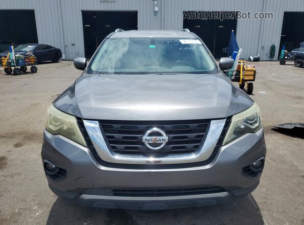 5N1DR2MN6JC606021 2018 NISSAN PATHFINDER Gray Front view