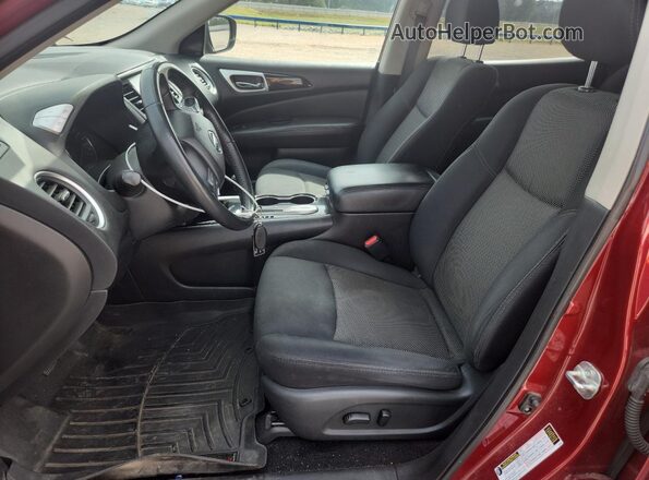 5N1DR2MN6KC595975 2019 NISSAN PATHFINDER Red Вид салону спереду