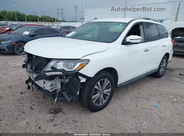5N1DR2MN6KC618042 2019 NISSAN PATHFINDER Белый Передняя левая четверть