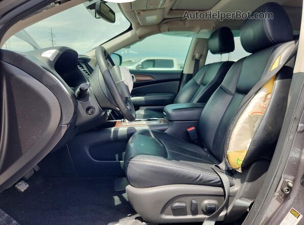 5N1DR2MN7HC650412 2017 NISSAN PATHFINDER Gray Vista interior delantera