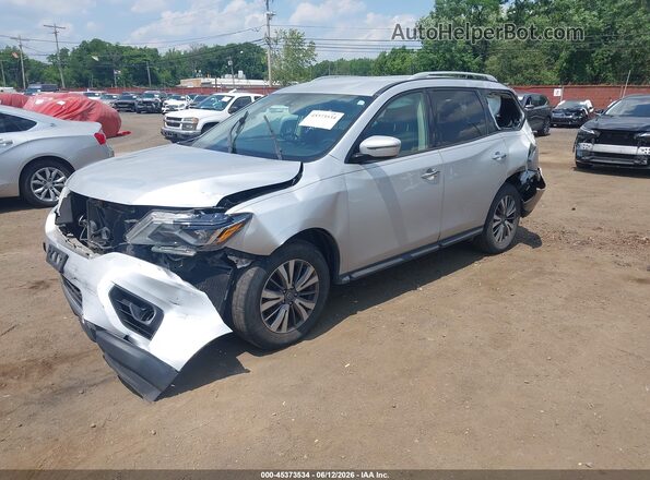 5N1DR2MN7KC603744 2019 NISSAN PATHFINDER Gray წინა მარცხენა ხედი სამი მეოთხედიდან