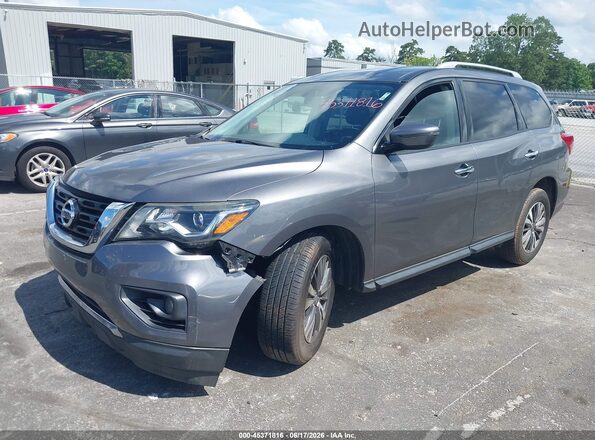 5N1DR2MN7KC619118 2019 NISSAN PATHFINDER Gray Առջևի ձախ երեք քառորդ տեսարան