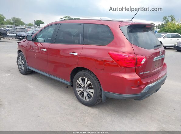 5N1DR2MN9JC665046 2018 NISSAN PATHFINDER Burgundy Задня ліва чверть