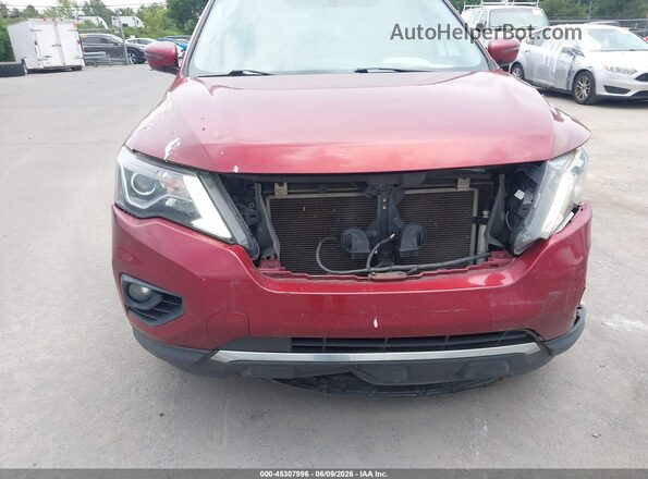 5N1DR2MN9JC665046 2018 NISSAN PATHFINDER Burgundy Вид спереду