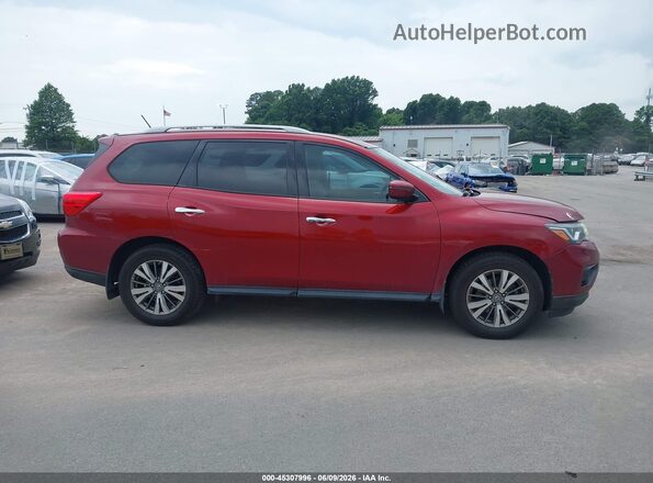 5N1DR2MN9JC665046 2018 NISSAN PATHFINDER Burgundy Вид задньої частини салону