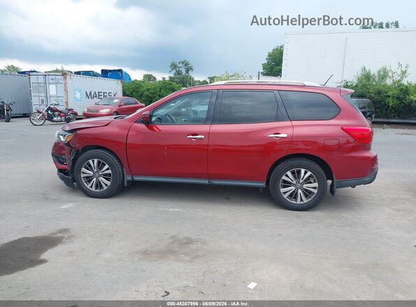 5N1DR2MN9JC665046 2018 NISSAN PATHFINDER Burgundy Панорамний вид салону 360°