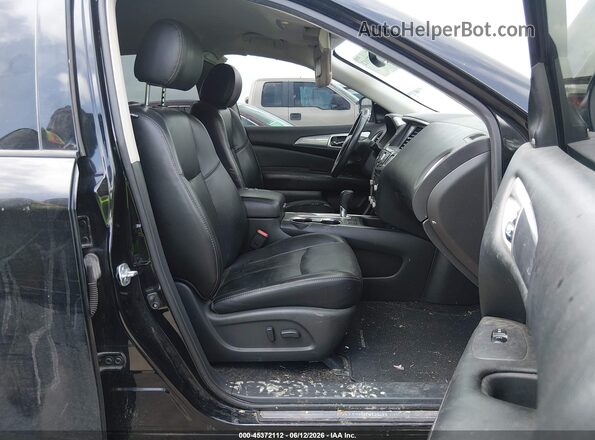 5N1DR2MNXHC617601 2017 NISSAN PATHFINDER Black წინა სალონის ხედი