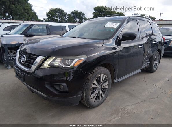 5N1DR2MNXHC617601 2017 NISSAN PATHFINDER Black წინა მარცხენა ხედი სამი მეოთხედიდან