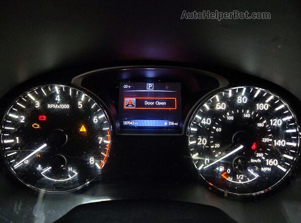 5N1DR2MNXHC644412 2017 NISSAN PATHFINDER Blue Вид щитка приладів