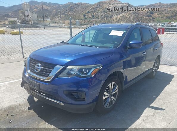 5N1DR2MNXJC618527 2018 NISSAN PATHFINDER Blue Առջևի ձախ երեք քառորդ տեսարան