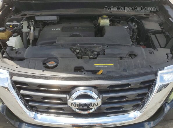 5N1DR2MNXKC596904 2019 NISSAN PATHFINDER Black Vista del compartimento del motor