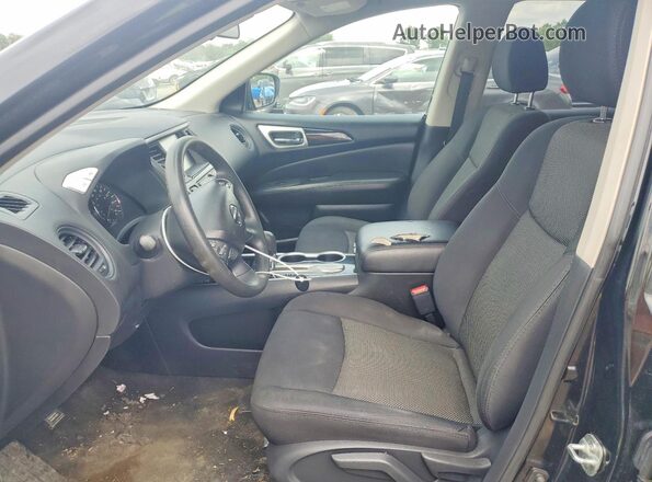 5N1DR2MNXKC638133 2019 NISSAN PATHFINDER Черный Вид салона спереди
