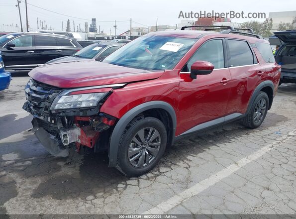 5N1DR3BA5PC207700 2023 NISSAN PATHFINDER Red Առջևի ձախ երեք քառորդ տեսարան