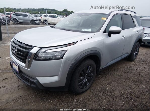 5N1DR3BC1PC247676 2023 NISSAN PATHFINDER Silver წინა მარცხენა ხედი სამი მეოთხედიდან