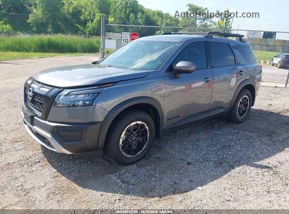 5N1DR3BD4SC240349 2025 NISSAN PATHFINDER Gray Առջևի ձախ երեք քառորդ տեսարան