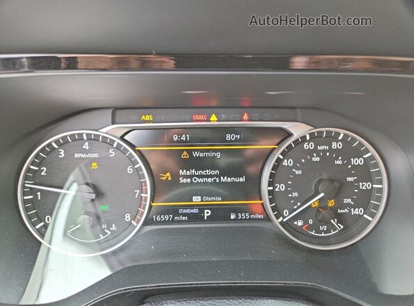 5N1DR3CB1RC238047 2024 NISSAN PATHFINDER Gray Instrument cluster view