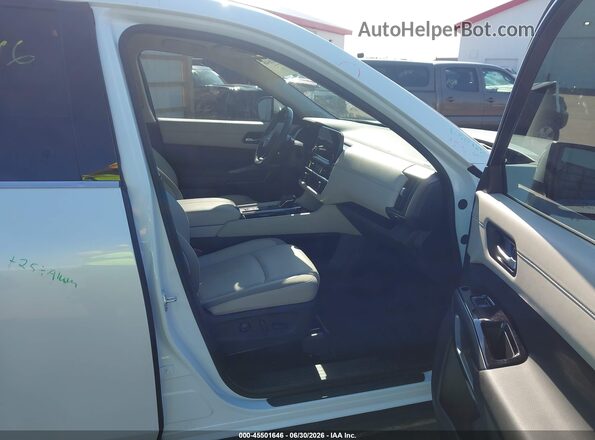 5N1DR3CBXSC261185 2025 NISSAN PATHFINDER White წინა სალონის ხედი