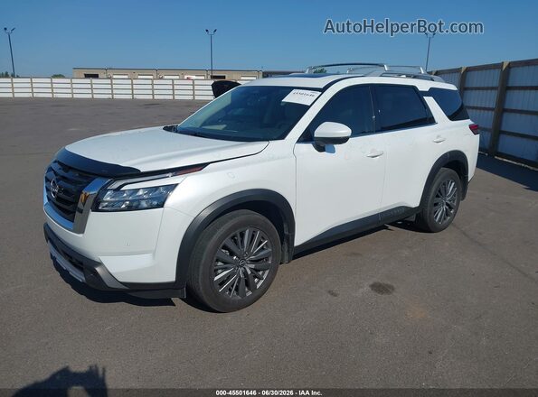 5N1DR3CBXSC261185 2025 NISSAN PATHFINDER White წინა მარცხენა ხედი სამი მეოთხედიდან