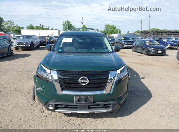 5N1DR3CC4NC256609 2022 NISSAN PATHFINDER Green Widok zestawu wskaźników