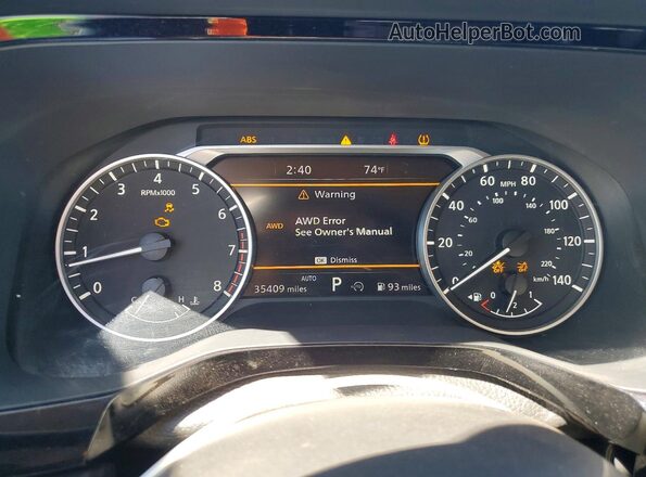 5N1DR3CC8RC204454 2024 NISSAN PATHFINDER Бордовый Вид щитка приборов