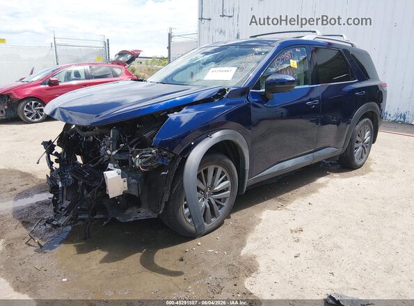 5N1DR3CDXRC303415 2024 NISSAN PATHFINDER Синий Передняя левая четверть