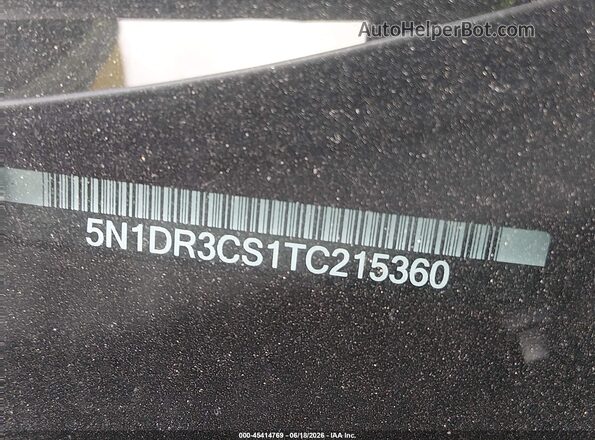 5N1DR3CS1TC215360 2026 NISSAN PATHFINDER White Вид підкапотного простору