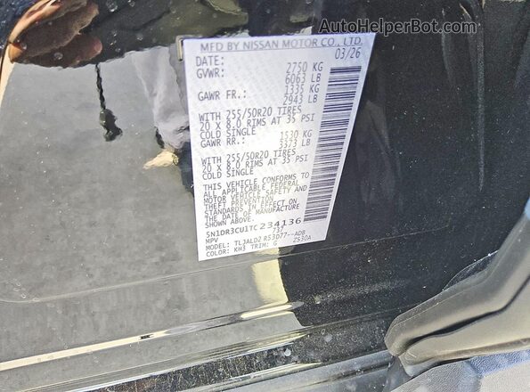 5N1DR3CU1TC234136 2026 NISSAN PATHFINDER Black 