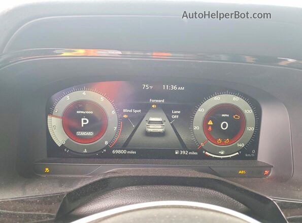 5N1DR3DH9PC252844 2023 NISSAN PATHFINDER Silver Vista del cuadro de instrumentos