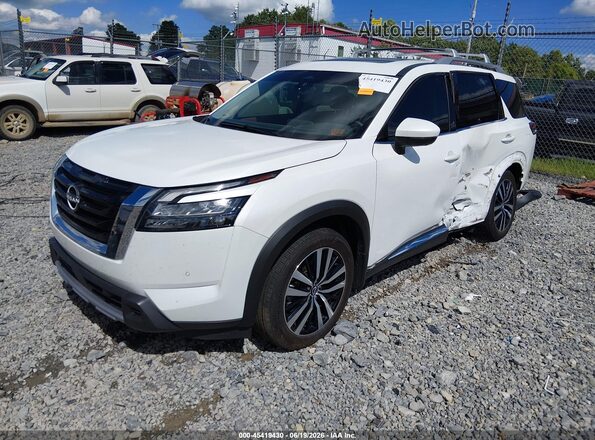 5N1DR3DJ5SC219481 2025 NISSAN PATHFINDER White წინა მარცხენა ხედი სამი მეოთხედიდან