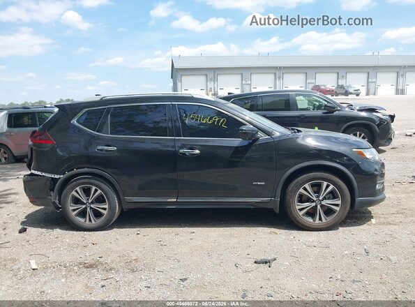 5N1ET2MT8JC809660 2018 NISSAN ROGUE HYBRID Black Vista interior trasera