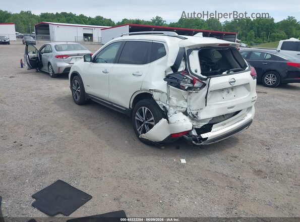 5N1ET2MV0KC737775 2019 NISSAN ROGUE HYBRID Белый Задняя левая четверть