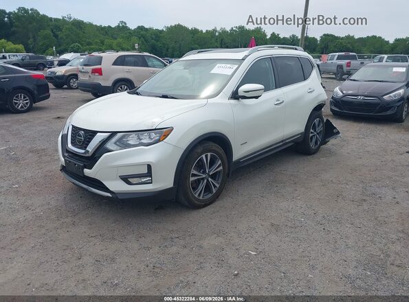 5N1ET2MV0KC737775 2019 NISSAN ROGUE HYBRID Белый Передняя левая четверть