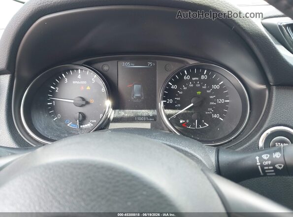 5N1ET2MV3HC790950 2017 NISSAN ROGUE HYBRID Black Vista de los asientos traseros