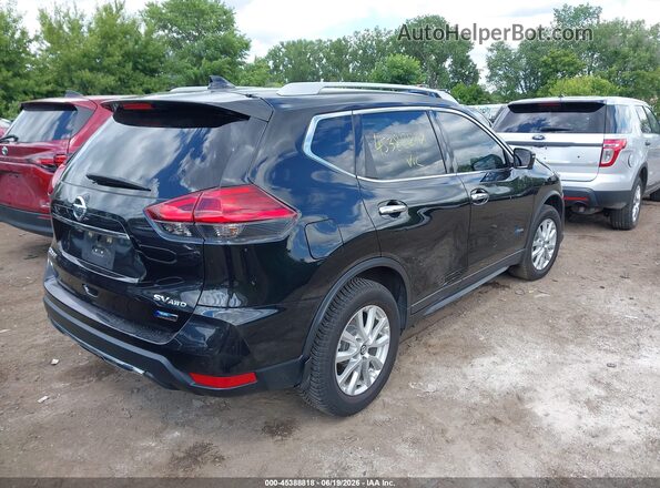 5N1ET2MV3HC790950 2017 NISSAN ROGUE HYBRID Black Trasero derecho