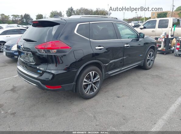 5N1ET2MV3HC798160 2017 NISSAN ROGUE HYBRID Black უკანა მარჯვენა